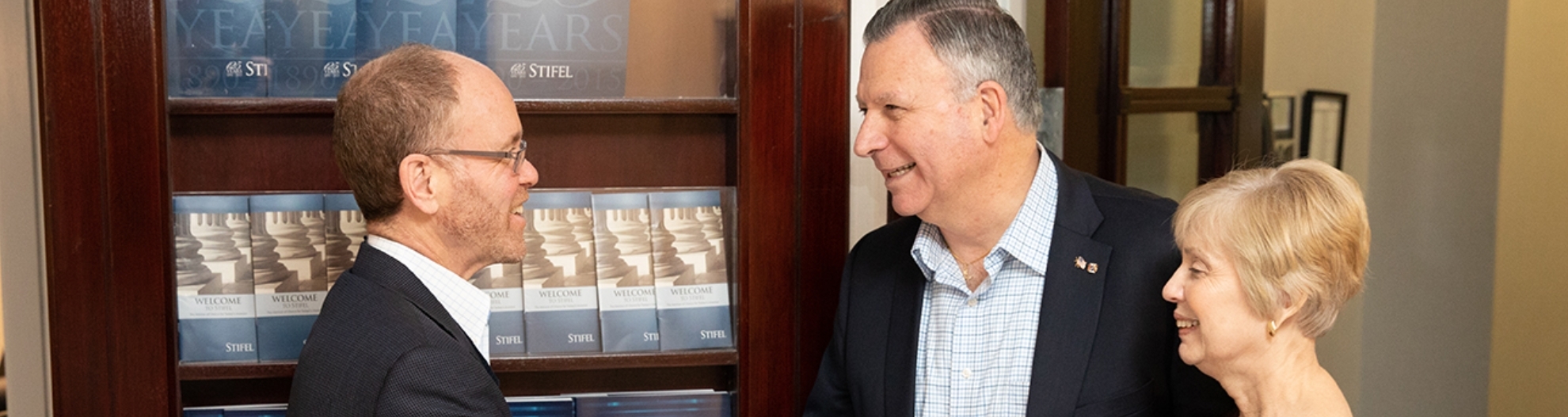 Scott Klein meeting with clients